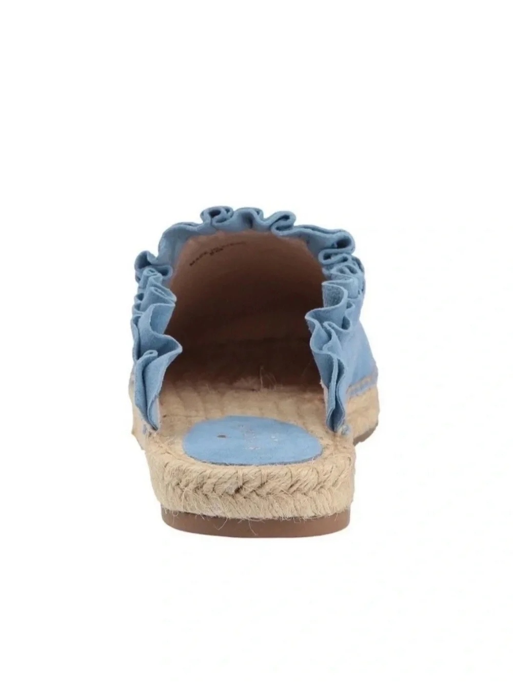 kate spade Light Blue Ruffle Espadrille Mule